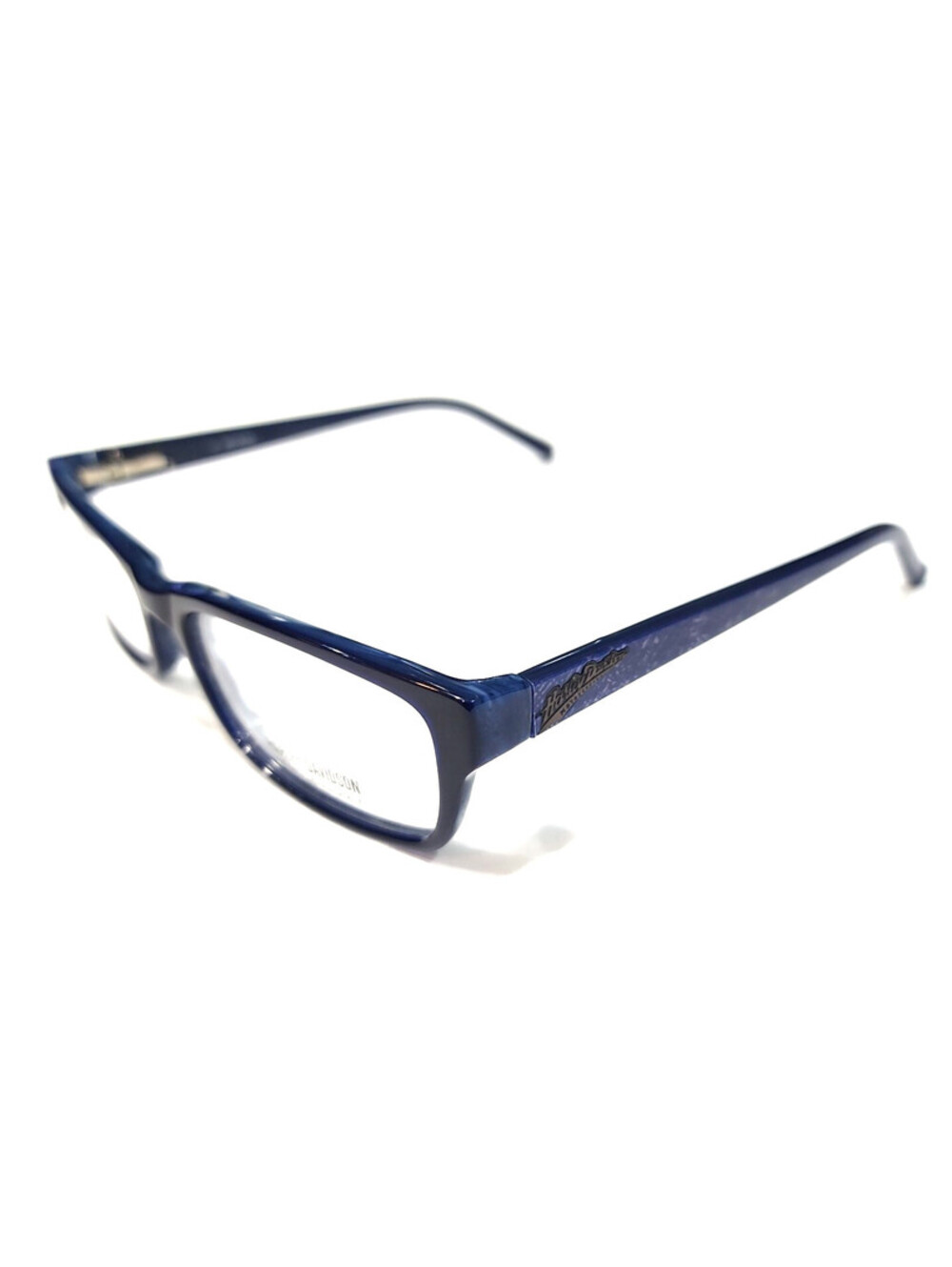 Harley Davidson HDT 103 Small Blue Rectangle Eyeglasses 51-16 135